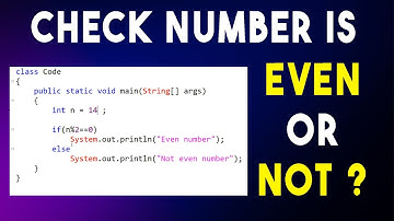 Java Program to Check Even or Odd Number | Simple Java Tutorial for Beginners