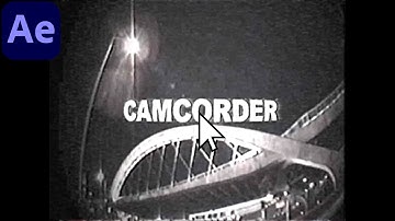 How To Make The CAMCORDER Effect - After Effects Tutorial