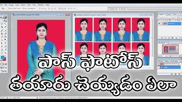 Passport Size photo in Telugu | Adobe photoshop 2025 | create passport Size photos