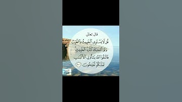 جمال القرآن الكريم- الآية ١٠٠ من سورة المائدة  ، ولو أعجبك كثرة الخبيث