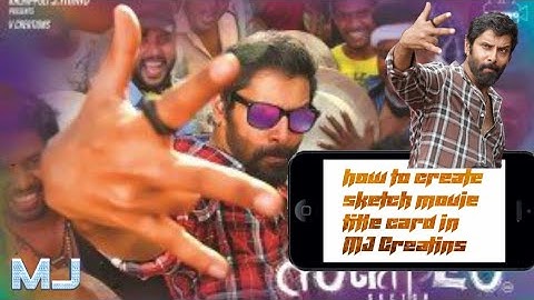 How to create sketch movie title card | MJ Creations