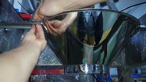 Installation instructions for multihead weigher （discharge funel）