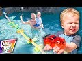 HUGE Swimming Pool Magic Tracks Bridge Challenge!