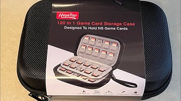 Unboxing HEYSTOP 120 In 1 Switch Game Card Storage Case ( Can Be Used With PS Vita and SD Cards)