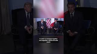 'Very important step toward peace': French President Macron commends Trump for Iran Deal