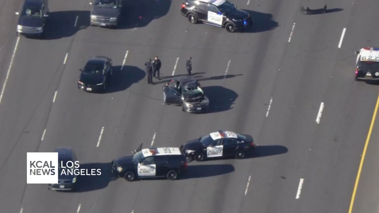 Pursuit ends in crash on 710 Freeway creating massive traffic backup ...
