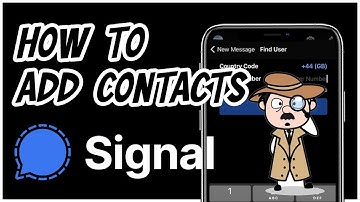 How to find User or New Contacts on the Signal App