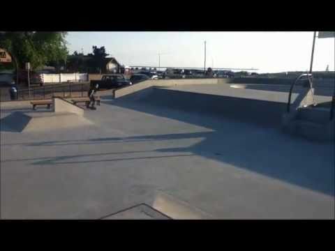 Roller Blading at the Ludington Skate Plaza