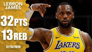 LeBron James puts up impressive 32-point double-double vs. Hawks | 2019-20 NBA Highlights