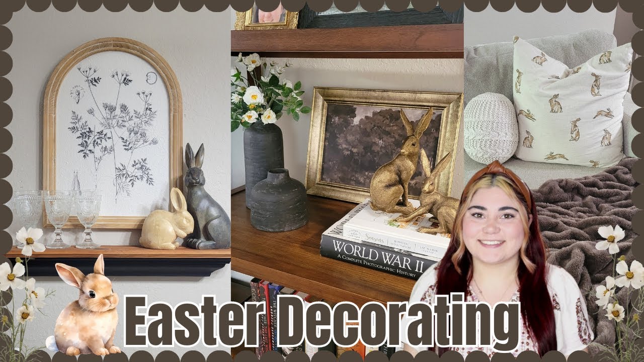 Easter Decorate with Me 2024 | Neutral Spring Decorating Ideas | Moody ...