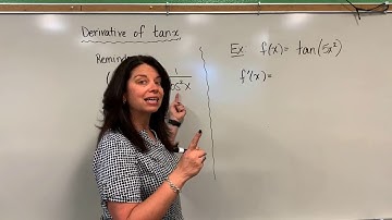 Example Using the Derivative of tan x