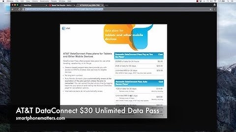 AT&T DataConnect $30 Unlimited Data Pass