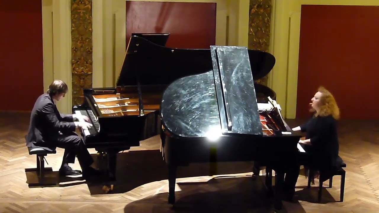 Tchaikovsky Piano Concerto nr.1, excerpt. Misho Kandashvili / Tamara Atschba