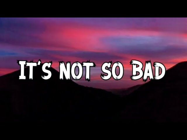 It's Not so Bad - (Dido - Thank you)