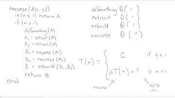 Building recurrence relations from recursive code - Exercise - Design and Analysis of Algorithms