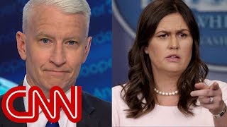 Anderson Cooper mocks Sarah Sanders' 'transparent' legacy