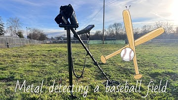 Metal detecting a baseball field with the Nokta makro simplex