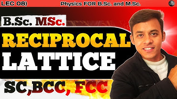 Solid State (lecture-8), Reciprocal lattice to SC, BCC & FCC.