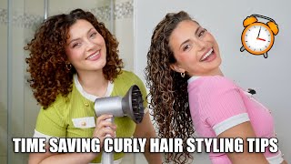 MY TOP TIME SAVING CURLY HAIR STYLING TIPS FOR DEFINED CURLS