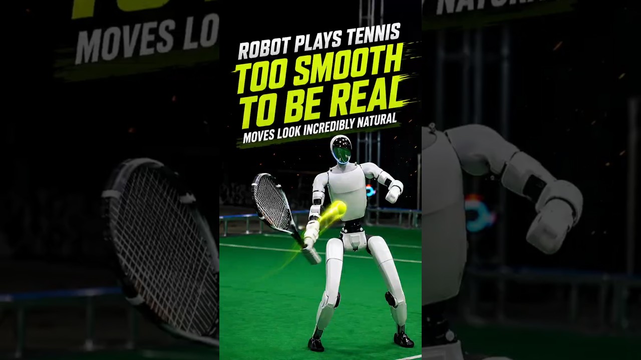 Robot makes decision, moves deftly on tennis court - video