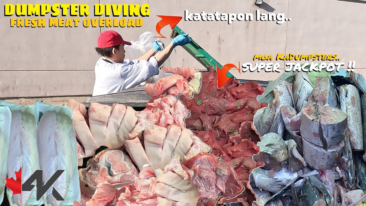 Dumpster Diving SUPER JACKPOT! Meat Overload katatapon lang