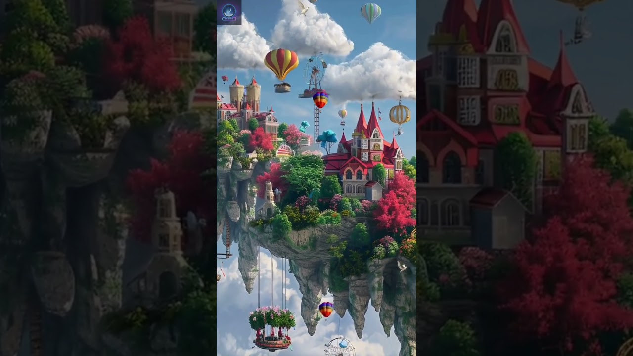 Dream CastleA beautiful castle in the air, a dream in the future # dream 