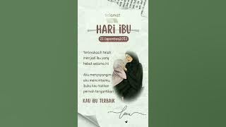 Kau Ibu Terbaik..Selamat hari ibu #hariibu #happymothersday
