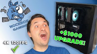 I SPENT $1000 UPGRADING MY GAMING PC!!