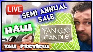 LIVE - Yankee Candle SAS HAUL - Fall Preview 2018 First Look - Semi Annual Sale! GREAT STUFF!