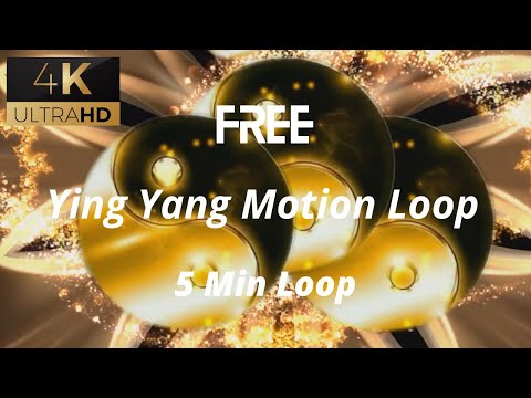 Free 4K Ying And Yang Motion Video Loop 60 Fps.