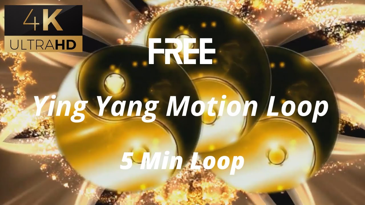 Free 4K Ying And Yang Motion Video Loop 60 Fps. - YouTube