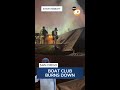 Boat clubhouse catches fire in San Diego