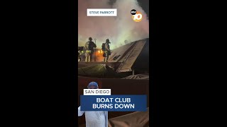 Boat clubhouse catches fire in San Diego