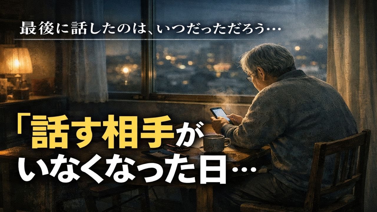 最後に誰かと話したのは、いつだっただろう…