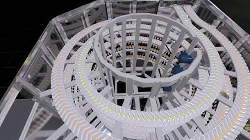 Animation of Hartness DYNAC 6900 Accumulation for Wine Bottles