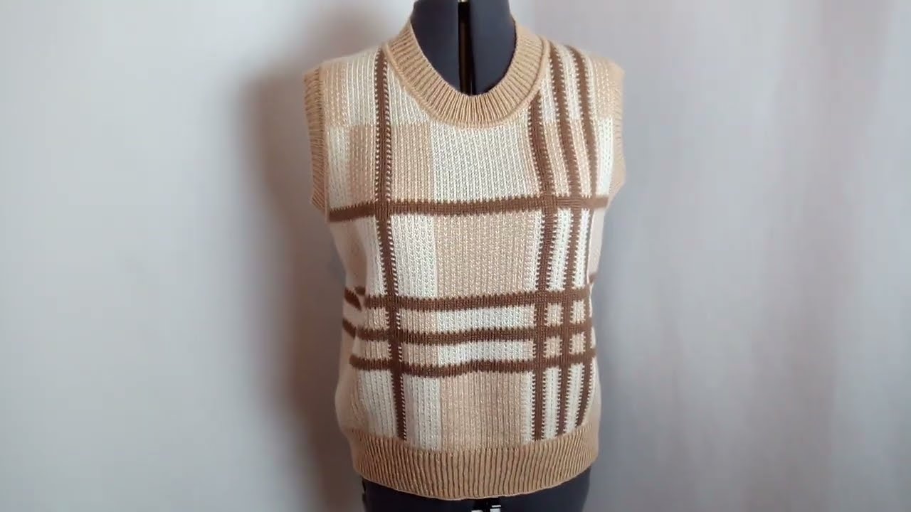 Однофонтурный жаккард плюс интарсия на электронной машине Silver reed с удлиняющими рельсами