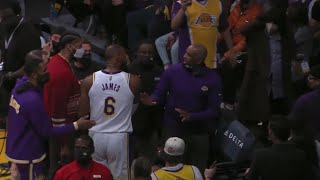 LeBron James and Phil Handy Get into a HEATED Argument 😮