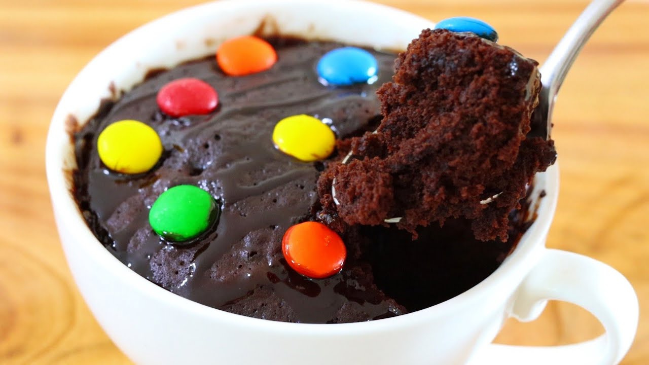 Microwave Chocolate Mug Cake Recipe In 1 Minute- Eggless Recipe » Maayeka