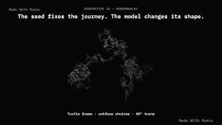 Deterministic 3D Random Walks — Manic