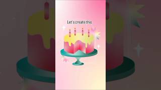 Let's create 3d cake in Adobe illustrator #adobeillustratortutorial #graphicdesign #cake #art#vector