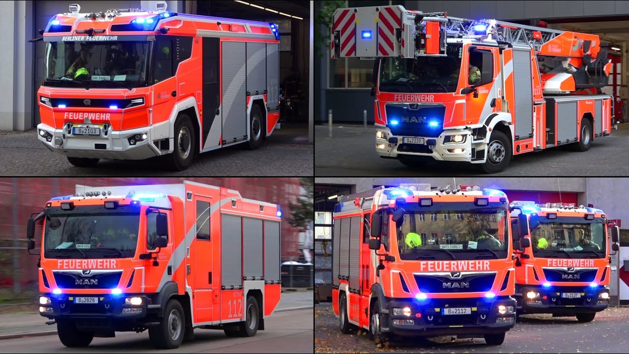 [E-LHF, A.N.T.S. & MEHR!] - BERLINER FEUERWEHR | EINSATZFAHRTEN verschiedener FEUERWACHEN & MEHR!