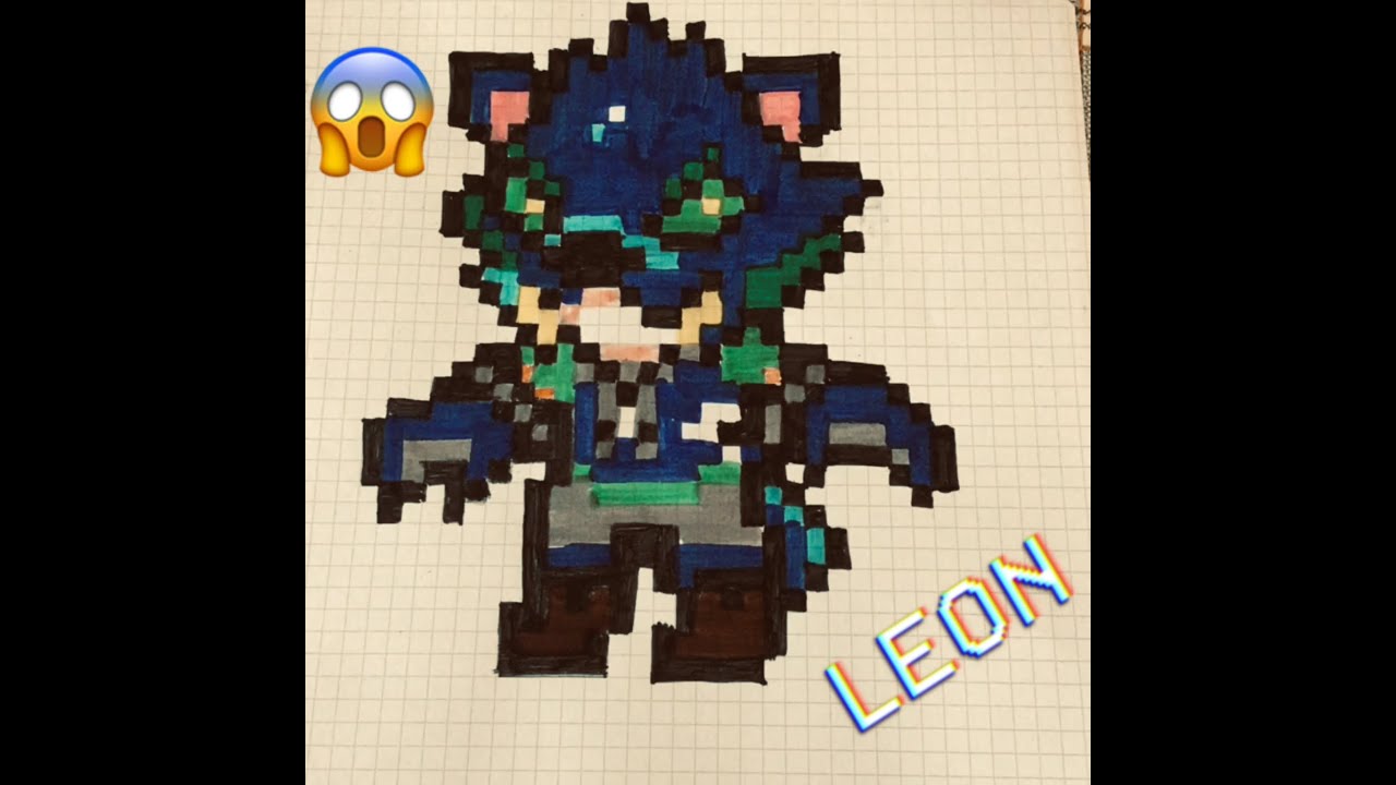 Leon Lupo Mannaro In Pixel Art Youtube - brawl stars lupo