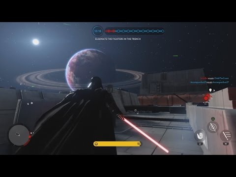 Star Wars: Battlefront Vader Walking On Death Star DLC Glitch