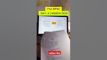 71ST BPSC | DAY 4 - 71ST BPSC PREPARATION |  MINI STUDY VLOG | BPSC #71stbpsc #bpsc #ssc  #upsc