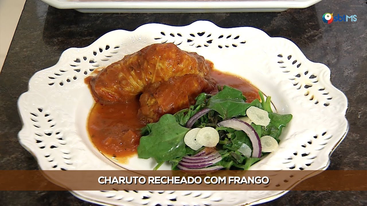 Charuto recehado com frango