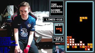 NES Tetris - 29-2 B Type Cleared with Rolling