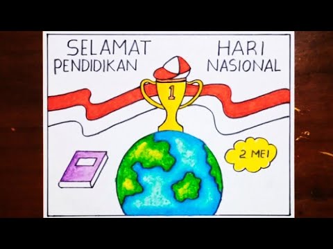 Poster Hari Pendidikan Nasional ( Hardiknas 2023 ) - Cara membuat poster hari pendidikan nasional