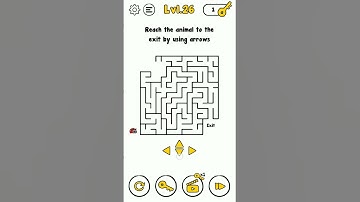 Trick Me Level 26 reach the animal to the exit by using arrows.
