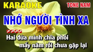 Karaoke Nhớ Người Tình Xa Tone Nam Nhạc Sống | Nguyễn Linh