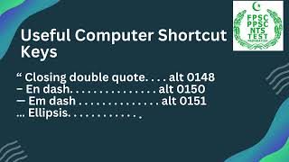 Useful Computer Shortcut Keys screenshot 1